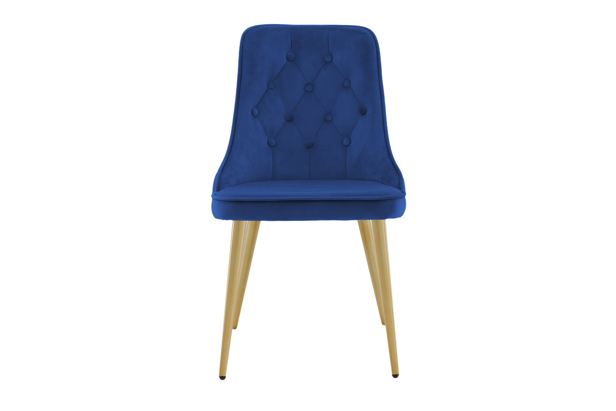 Venture Design Velvet Deluxe Matstolar 2-pack Blå