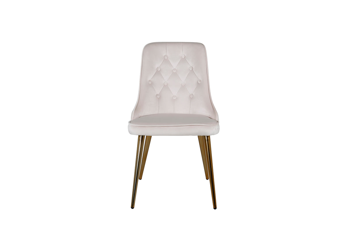 Venture Design Velvet Deluxe Matstolar 2-pack Beige