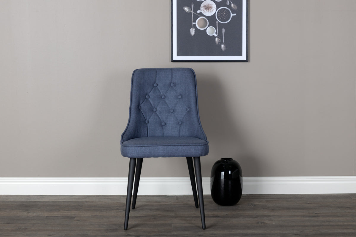 Venture Design Velvet Deluxe Matstolar 2-pack Blå