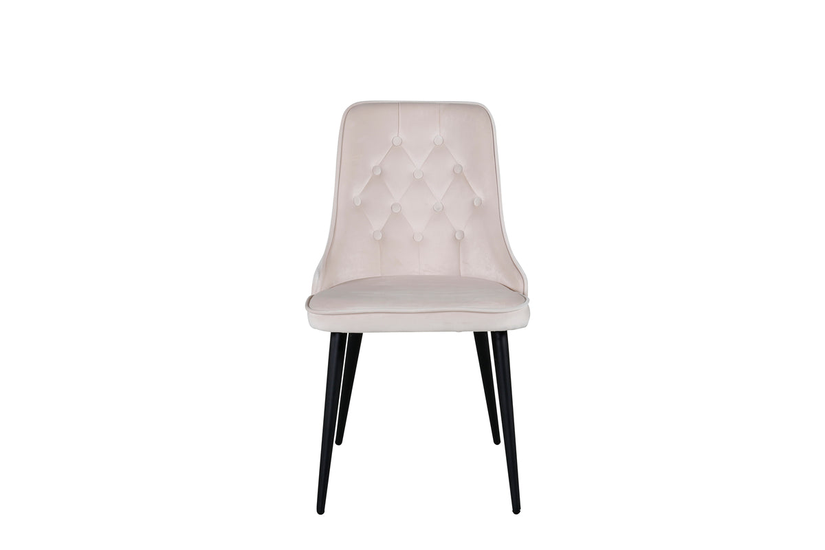 Venture Design Velvet Deluxe Matstolar 2-pack Beige