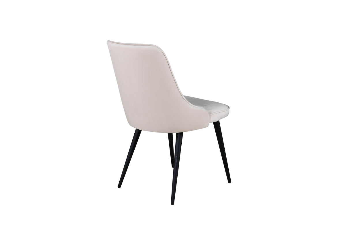 Venture Design Velvet Deluxe Matstolar 2-pack Beige