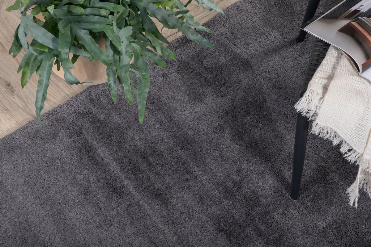 Venture Design Undra Rektangulära Mattor 350 × 250 Mörkgrå