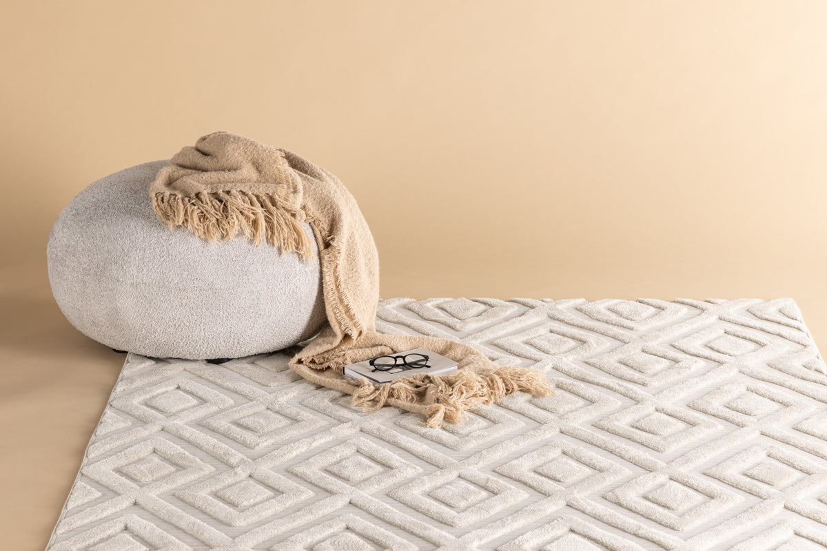Venture Design Pia Rektangulära Mattor 290 × 200 Vit
