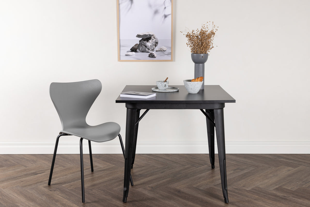 Venture Design Tempe Rektangulära Matbord 80 x 80 Svart