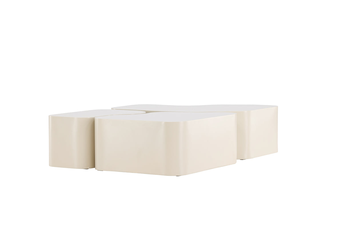 Venture Design Nordland Soffbord Bord 1: 92 cm | Bord 2: 60 cm | Bord 3: 40 cm x Bord 1: 70 cm | Bord 2: 74 cm | Bord 3: 40 cm Beige