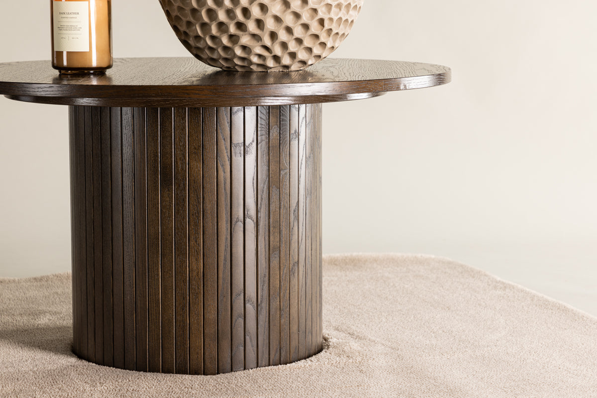 Venture Design Bianca Soffbord ⌀80 Mocka