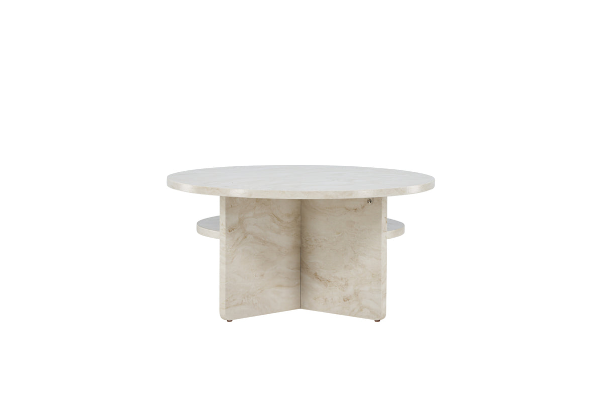 Venture Design Ålesund Soffbord ⌀85 Beige