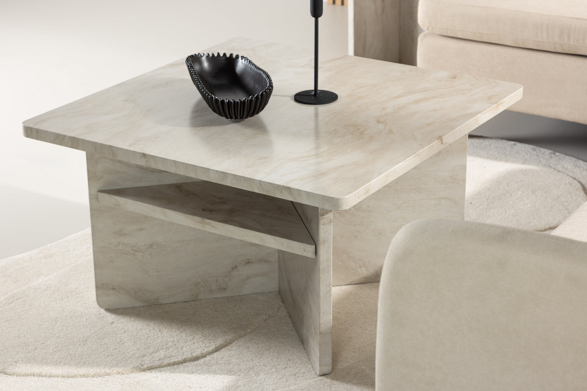 Venture Design Ålesund Soffbord 75 x 75 Beige