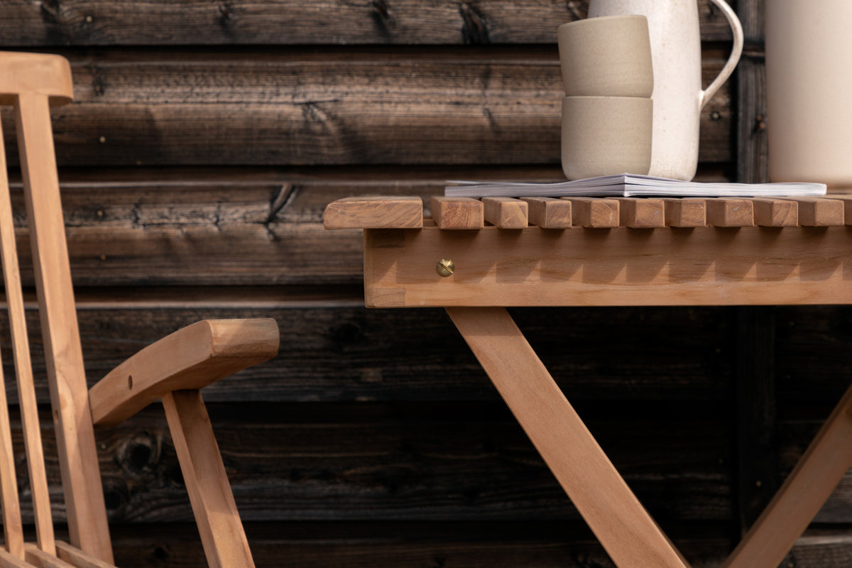 Venture Design Ghana Cafebord 70 x 70 Natur