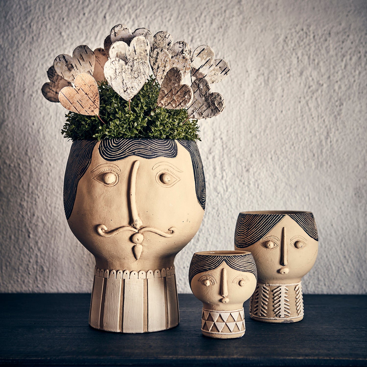 Affari of Sweden CAMILLE Kruka L, Beige/svart