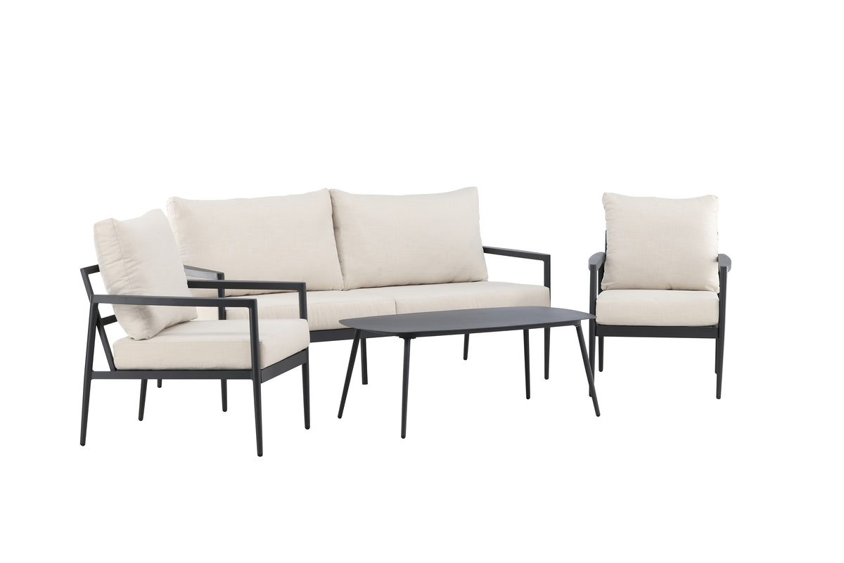 Venture Design Taromina Lounge Set Svart Svart