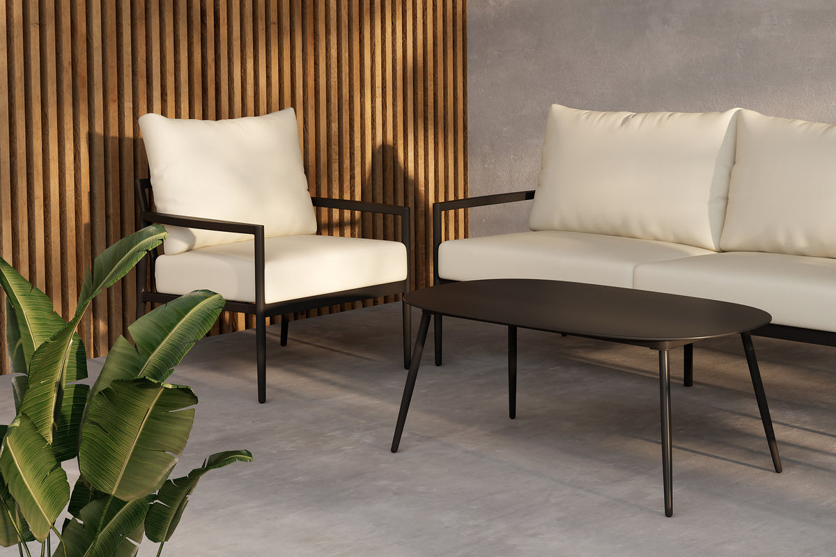 Venture Design Taromina Lounge Set Svart Svart