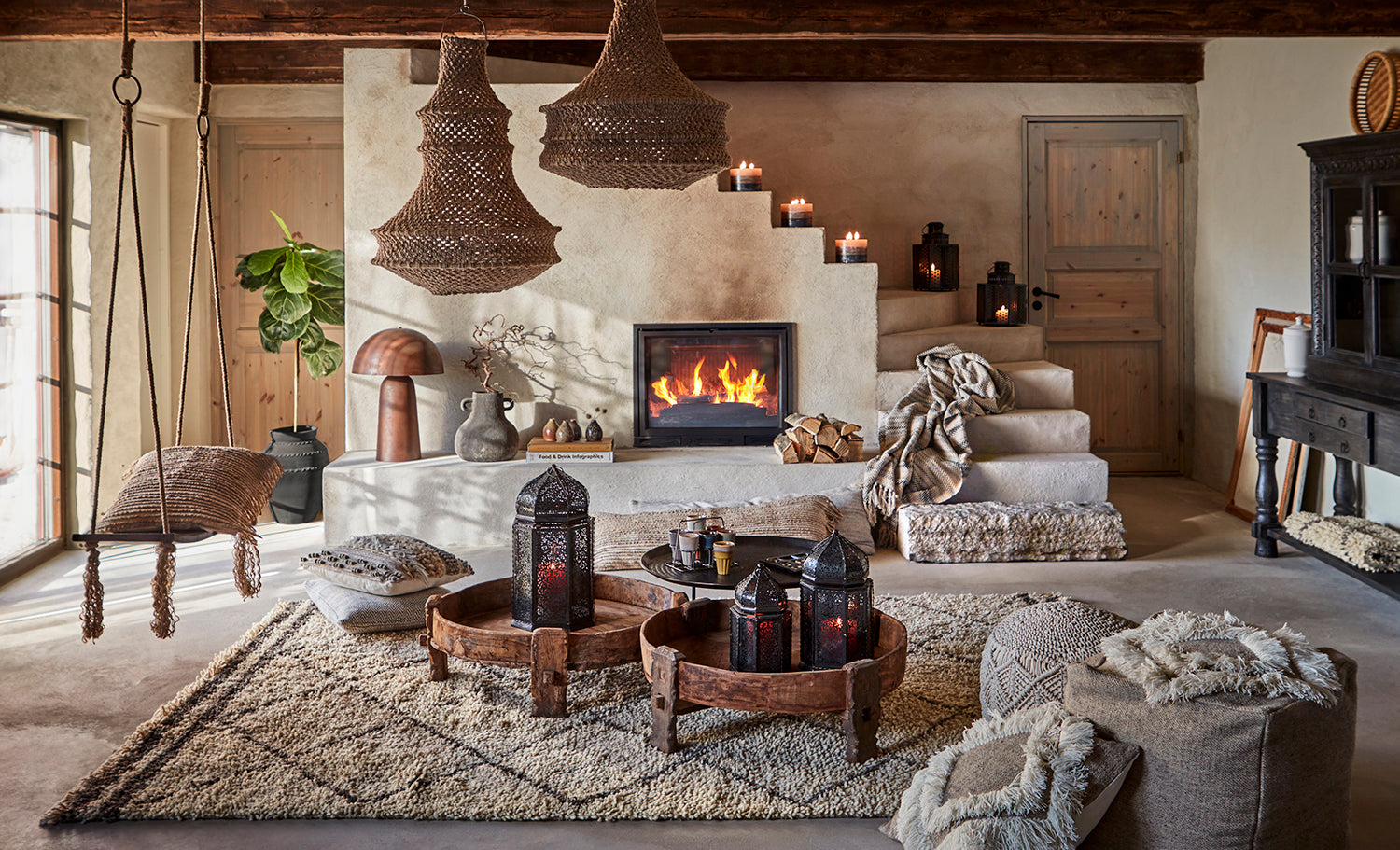 Affari of Sweden JUNI Sittpuff, Elfenben