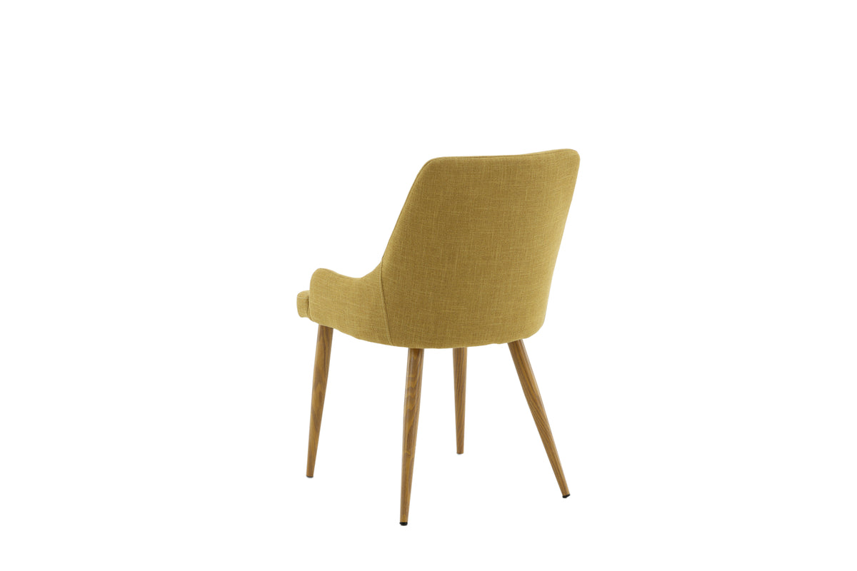 Venture Design Plaza Matstolar 2-pack Senapsgul