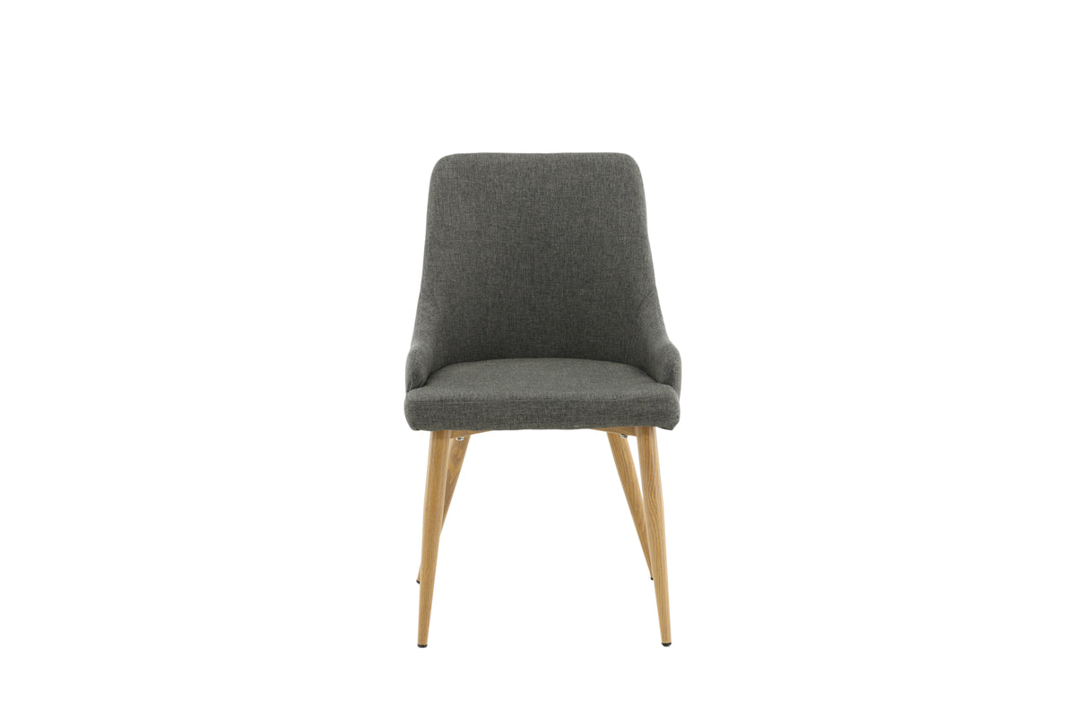 Venture Design Plaza Matstolar 2-pack Mörkgrå