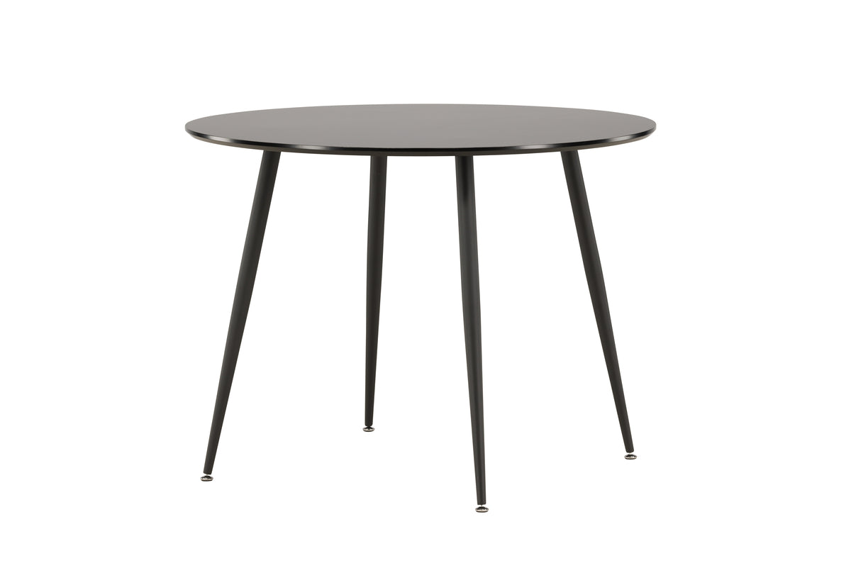 Venture Design Plaza Runda Matbord ⌀100 Svart