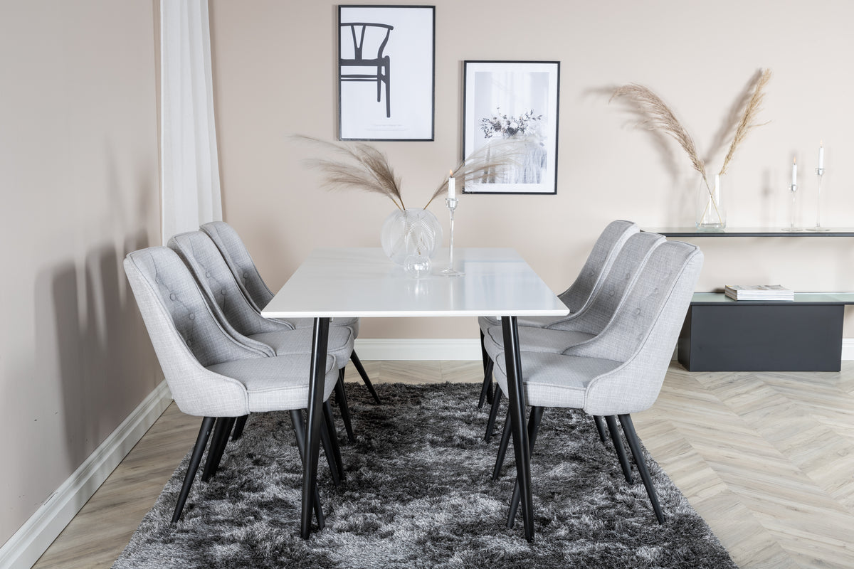 Venture Design Polar Rektangulära Matbord 180 x 90 Vit