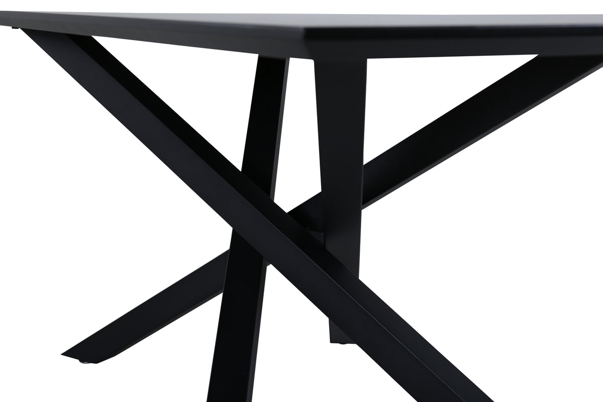 Venture Design Piazza Rektangulära Matbord 180 x 90 Svart