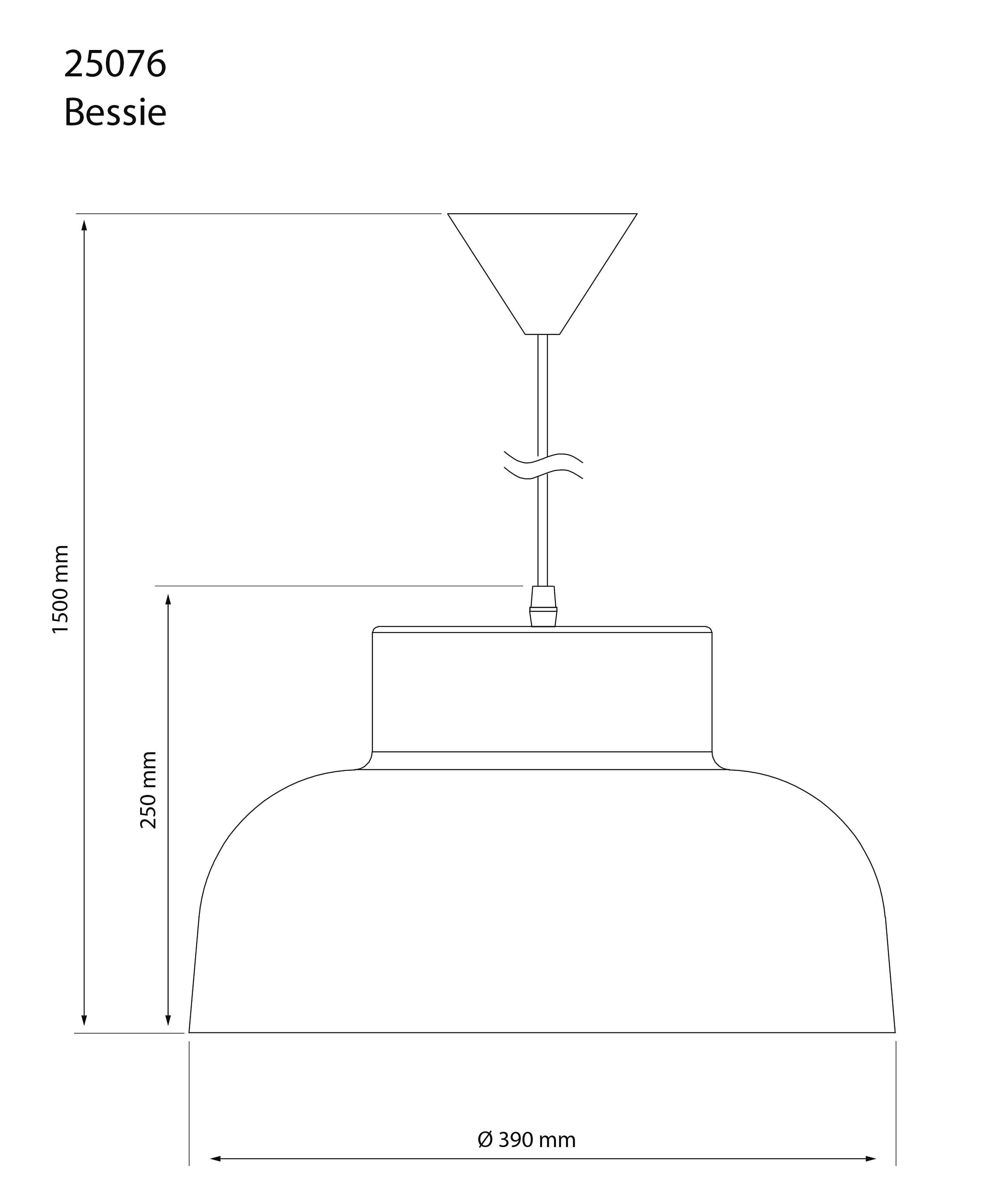 Aneta Home BESSIE taklampa