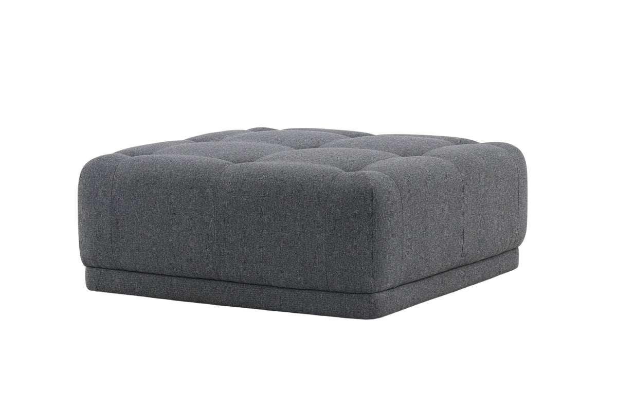 Venture Design Turin Puff 100 x 40 x 100 Mörkgrå