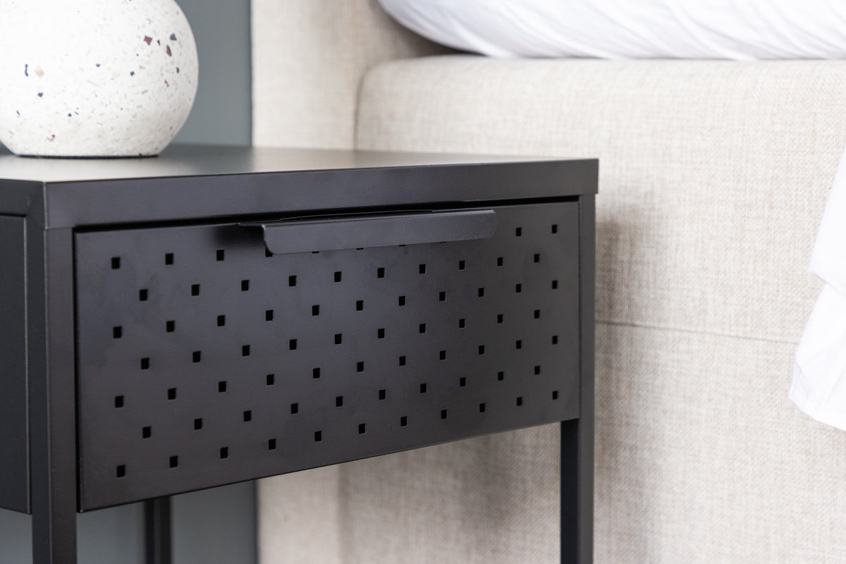 Venture Design Sacramento Sängbord 40 x 40 Svart