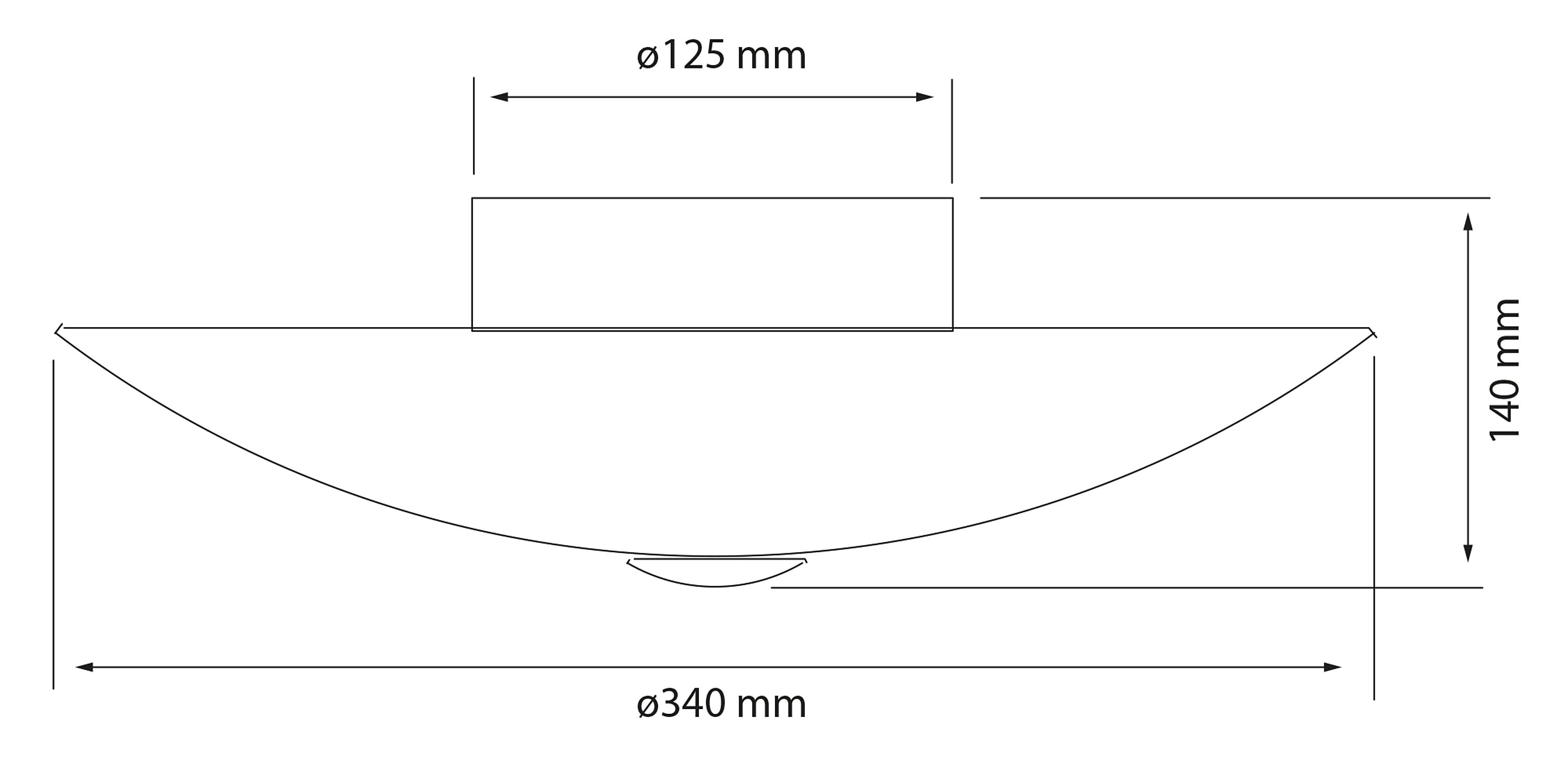 Aneta Home CYKLON plafond Ø34