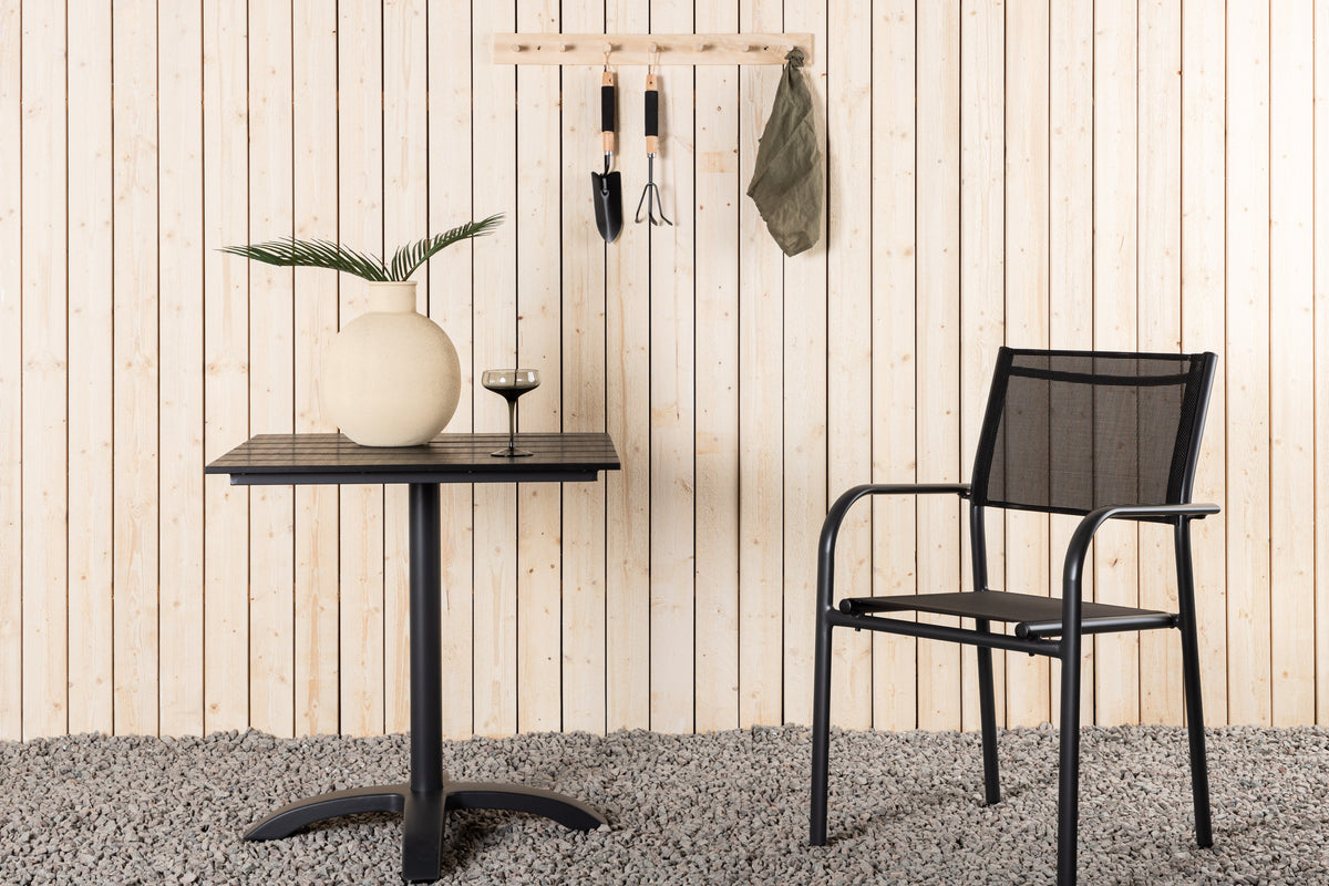 Venture Design Colorado Cafebord 70 x 70 Svart