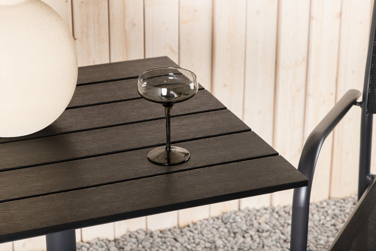 Venture Design Colorado Cafebord 70 x 70 Svart