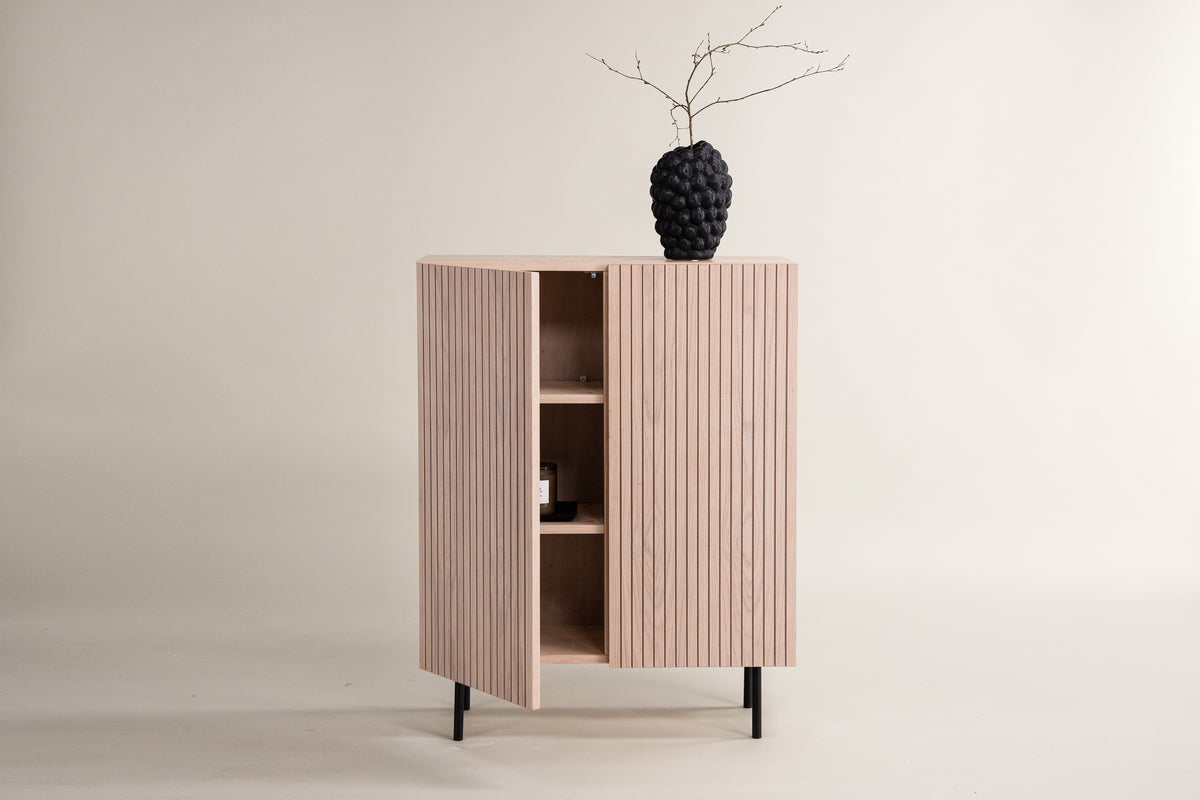 Venture Design Björkön Skåp 30 x 103 x 80 Vitputsad