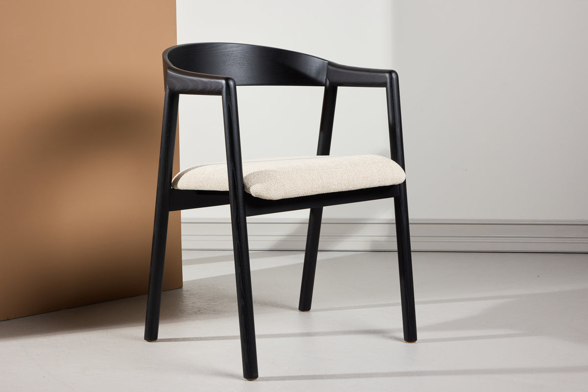 Venture Design Långön Matstolar 2-pack Svart