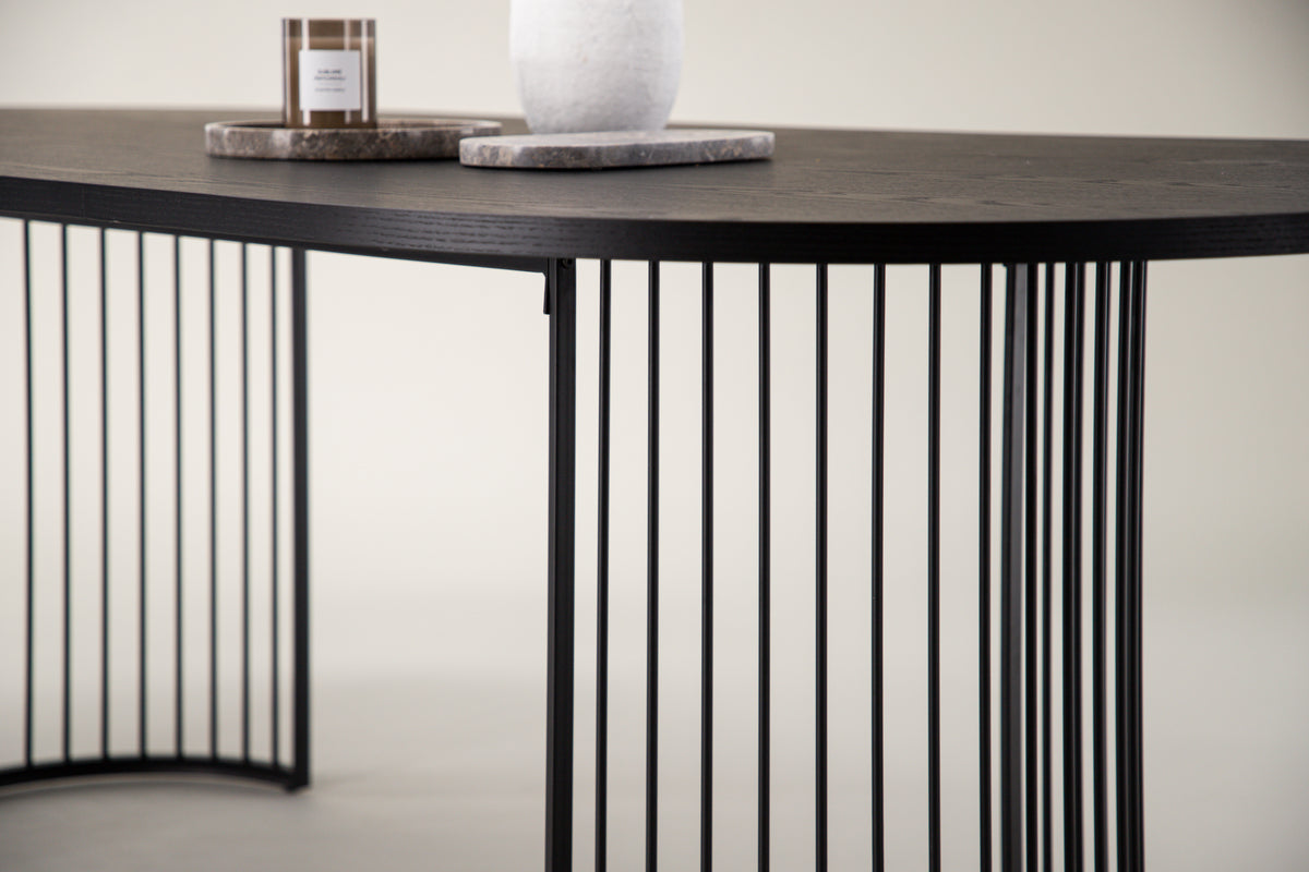 Venture Design Hamneskär Ovala Matbord 220 x 110 Svart
