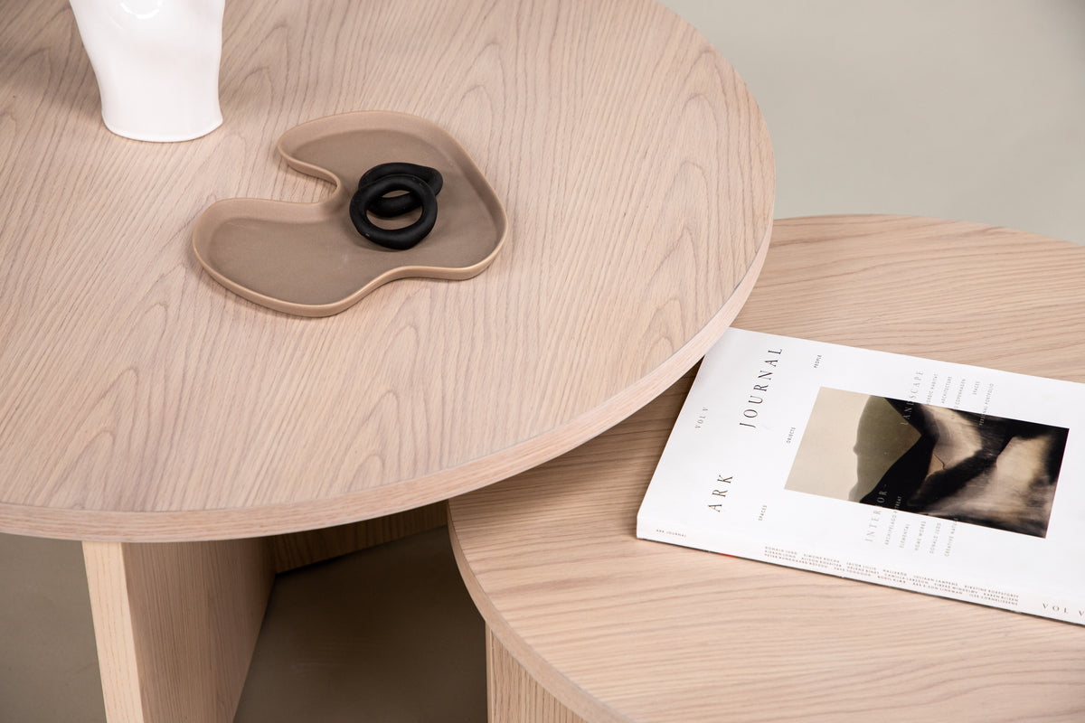 Venture Design Saltö Soffbord ⌀65 Vitputsad