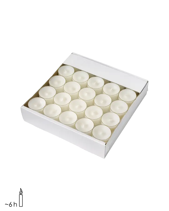 Affari of Sweden TEA LIGHTS Värmeljus, 50-pack, Vit