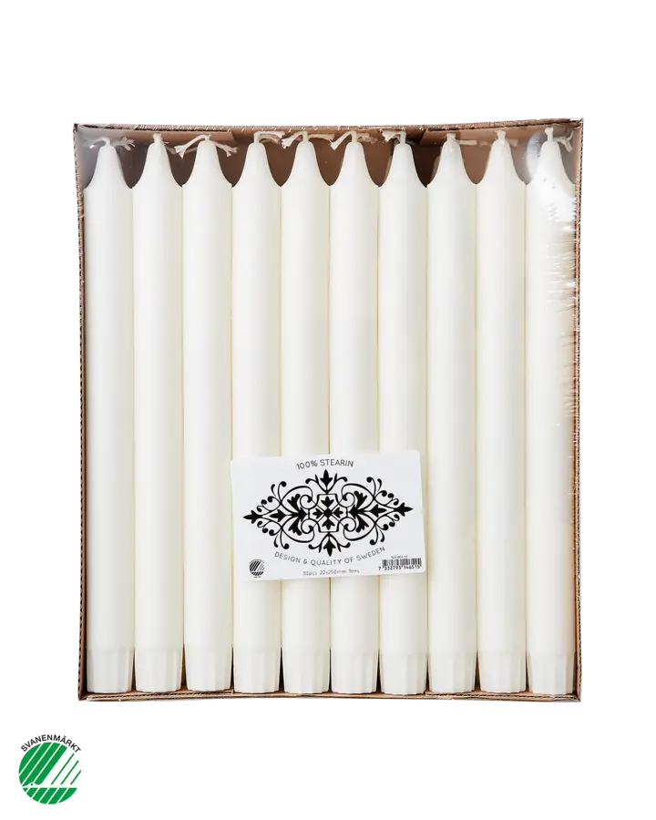 Affari of Sweden WHITE Kronljus, 30-pack, Vit