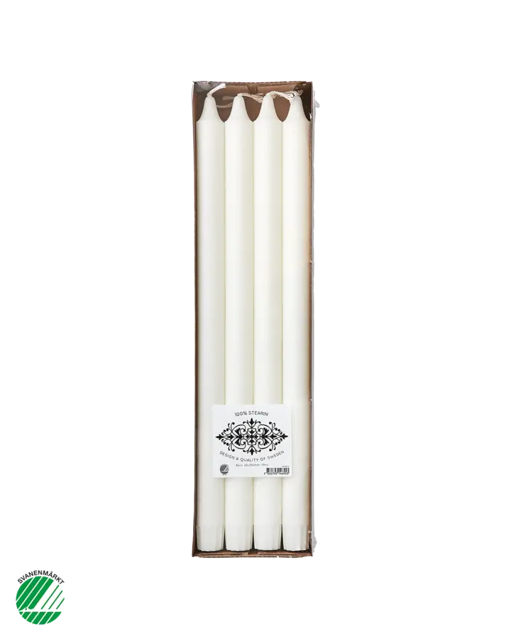 Affari of Sweden WHITE Kronljus, 8-pack, Vit