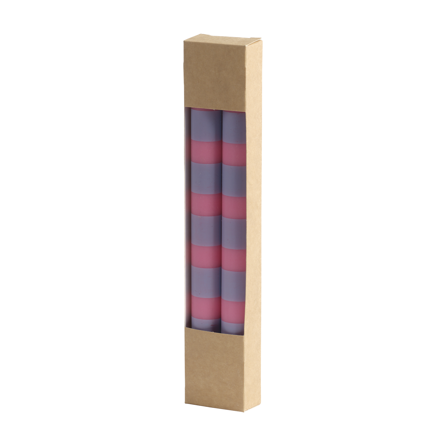 Affari of Sweden COLOURED TAPER Kronljus, Rosa/blå