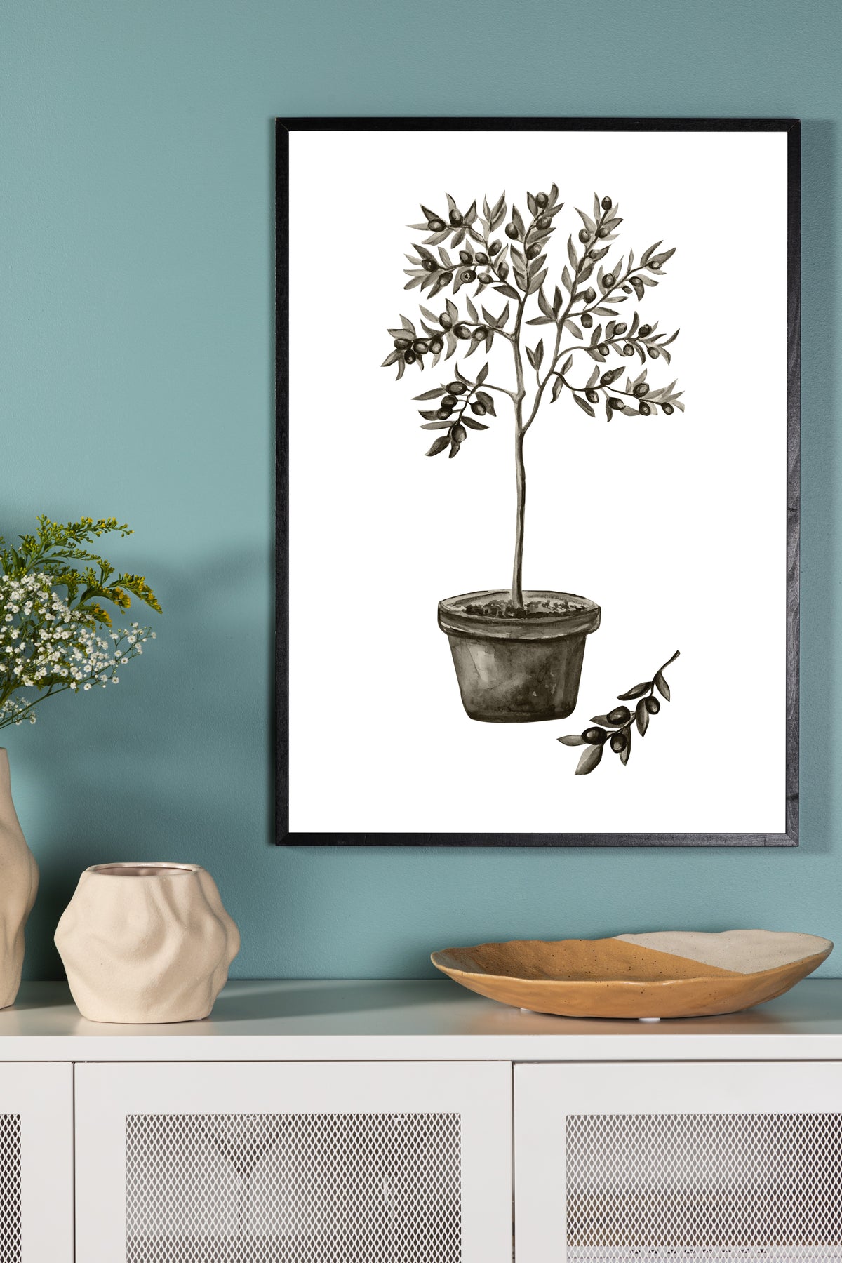 Venture Design Olive Posters Grön