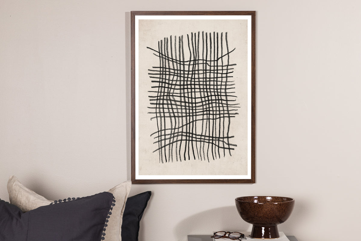 Venture Design Linework Posters Beige