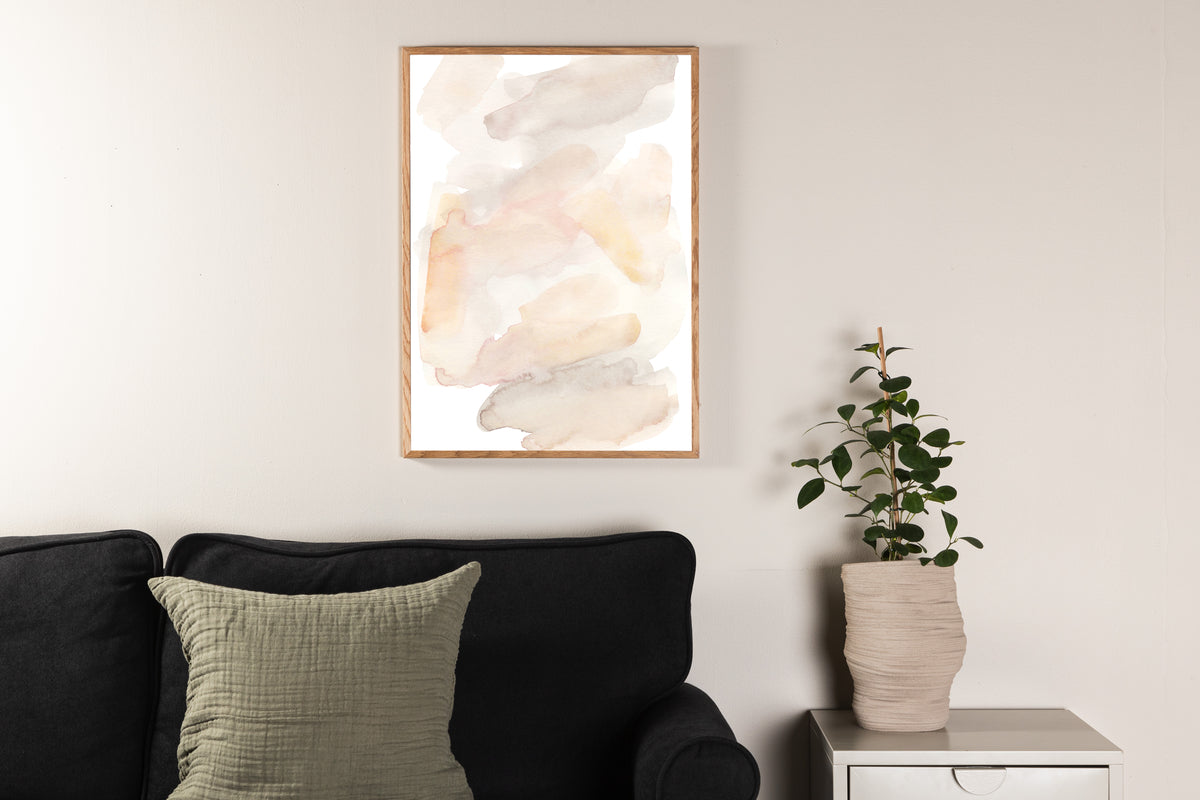 Venture Design Water colour Posters Beige