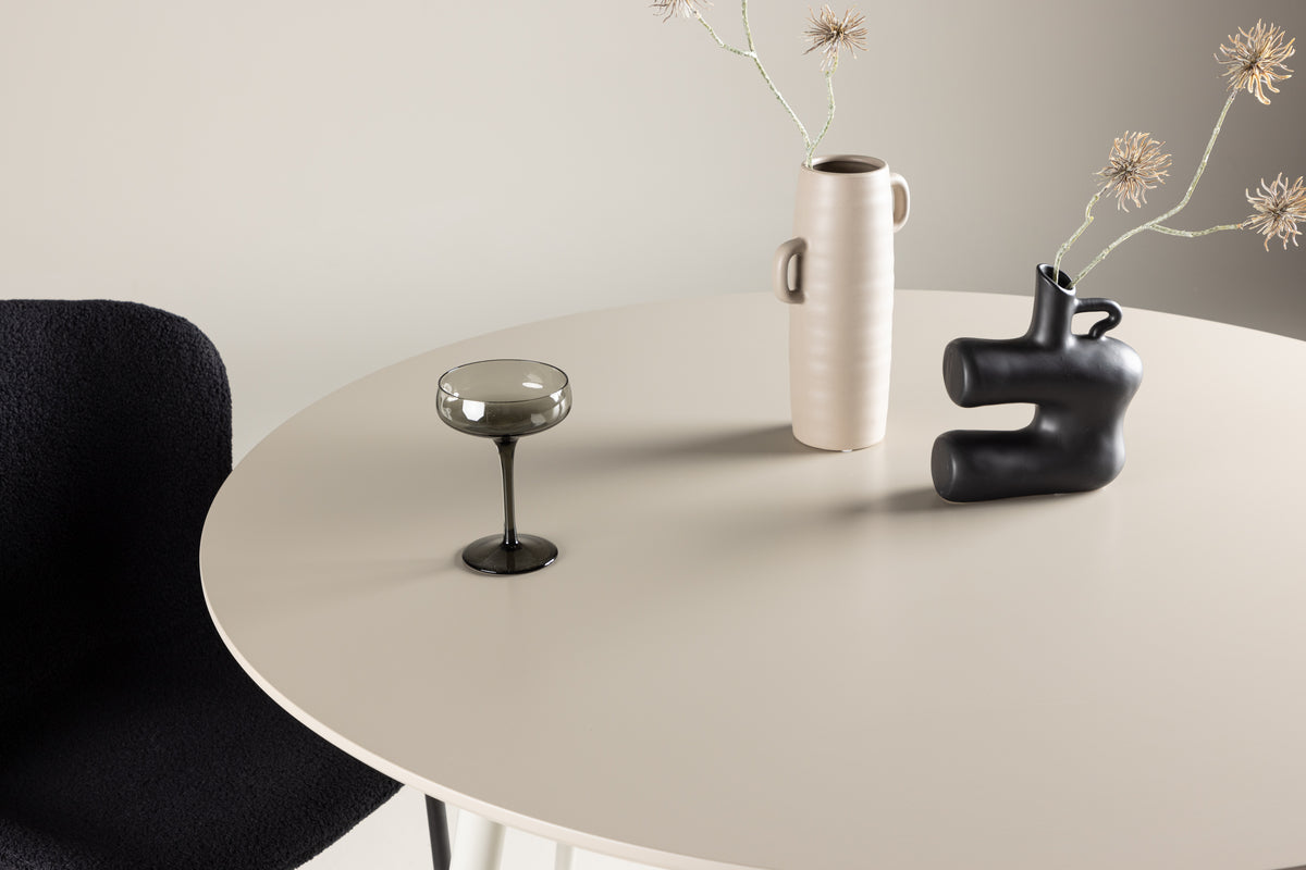 Venture Design Plaza Runda Matbord ⌀120 Beige