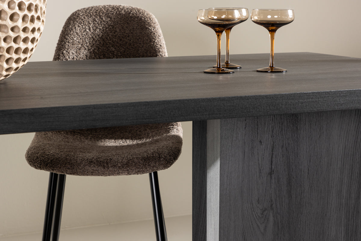 Venture Design Bassholmen Rektangulära Matbord 180 x 90 Svart