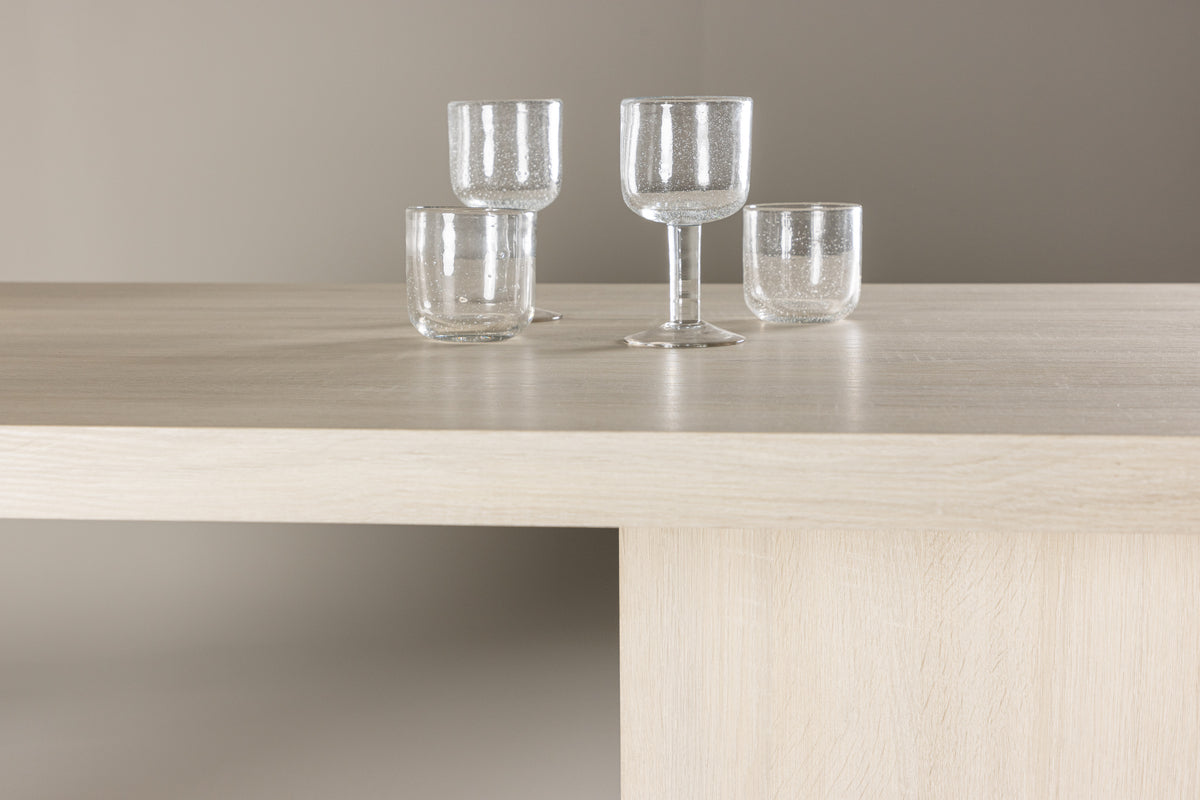 Venture Design Bassholmen Rektangulära Matbord 180 x 90 Vitputsad