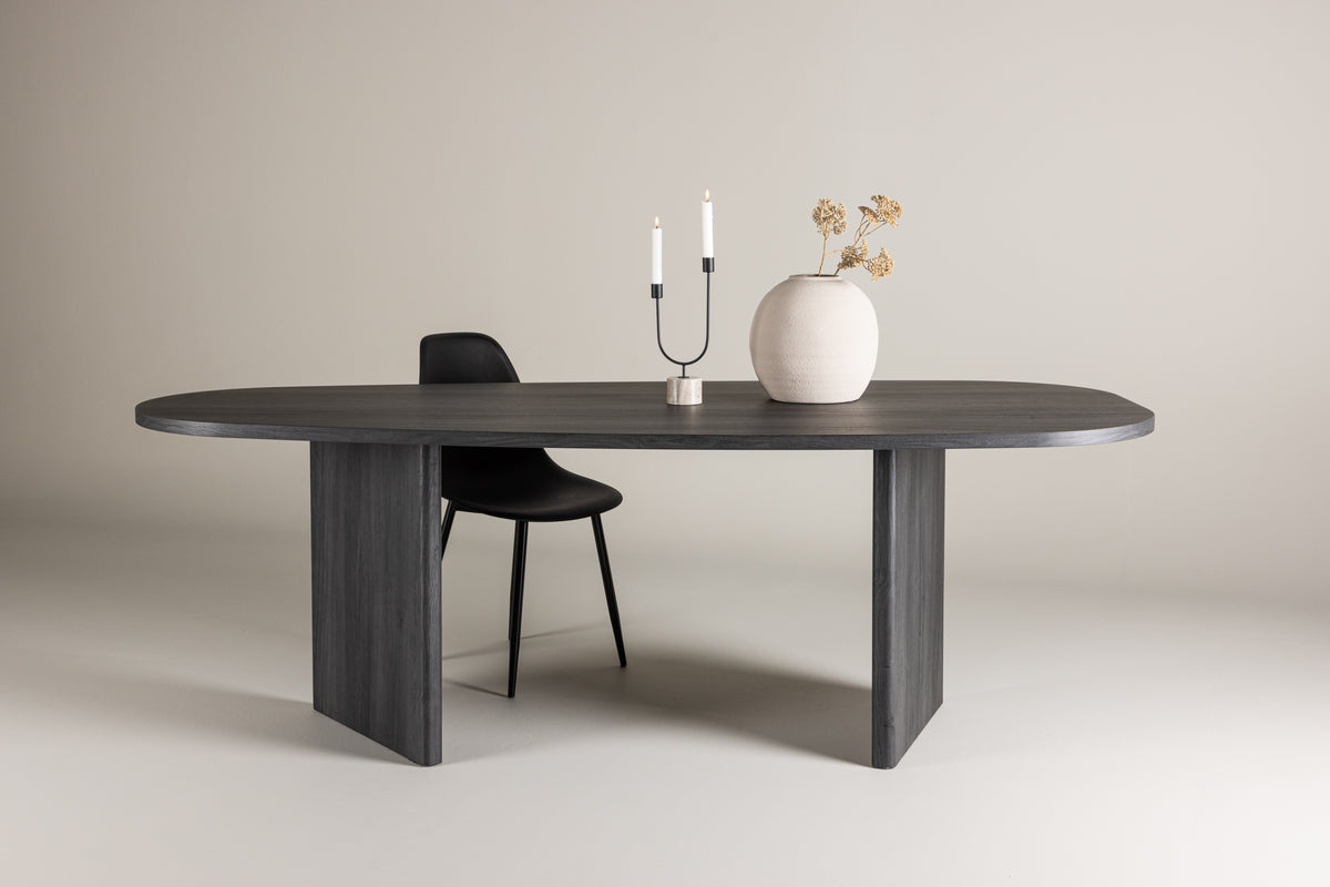 Venture Design Grönvik Ovala Matbord 220 x 100 Svart