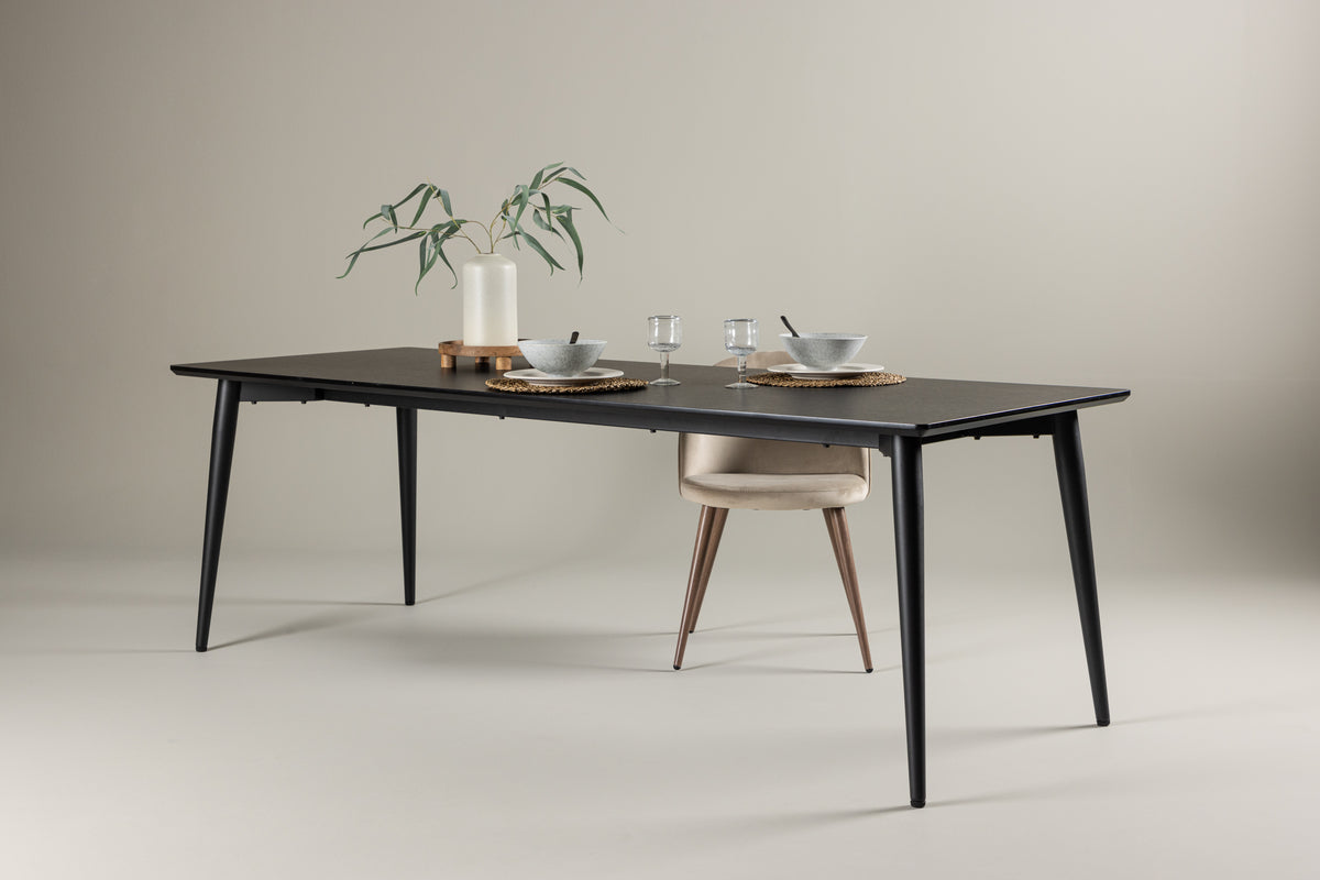 Venture Design Ellis Rektangulära Matbord 230 x 85 Svart