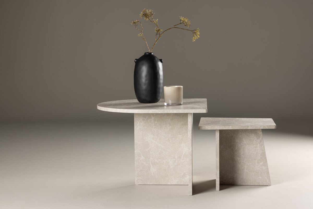 Venture Design Sala Soffbord Bord 1: 60 cm Bord 2: 40 cm x Bord 1: 60 cm Bord 2: 40 cm Beige