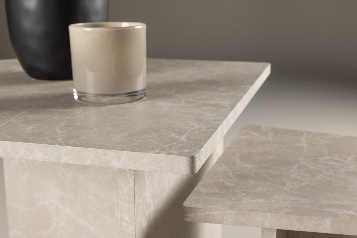 Venture Design Sala Soffbord Bord 1: 60 cm Bord 2: 40 cm x Bord 1: 60 cm Bord 2: 40 cm Beige