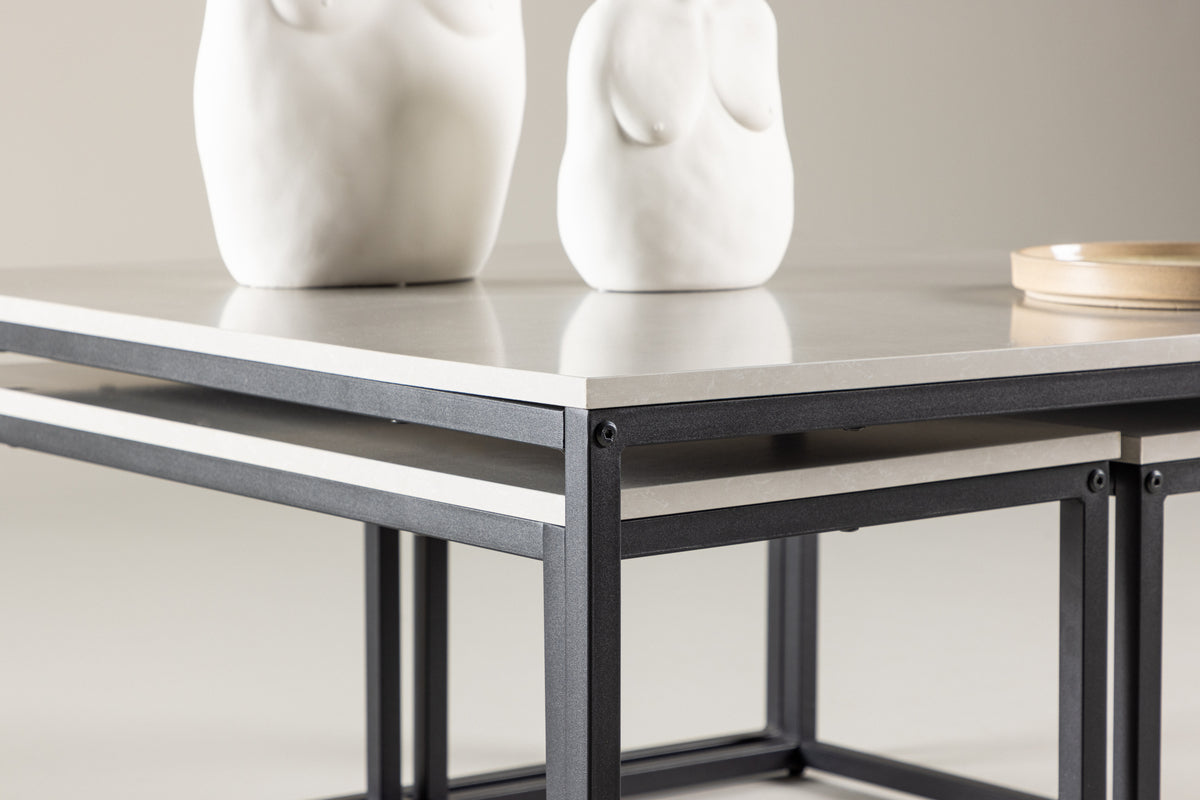 Venture Design Solna Soffbord Bord 1: 80 cm Bord 2: 73 cm x Bord 1: 80 Bord 2: 38 cm Grå