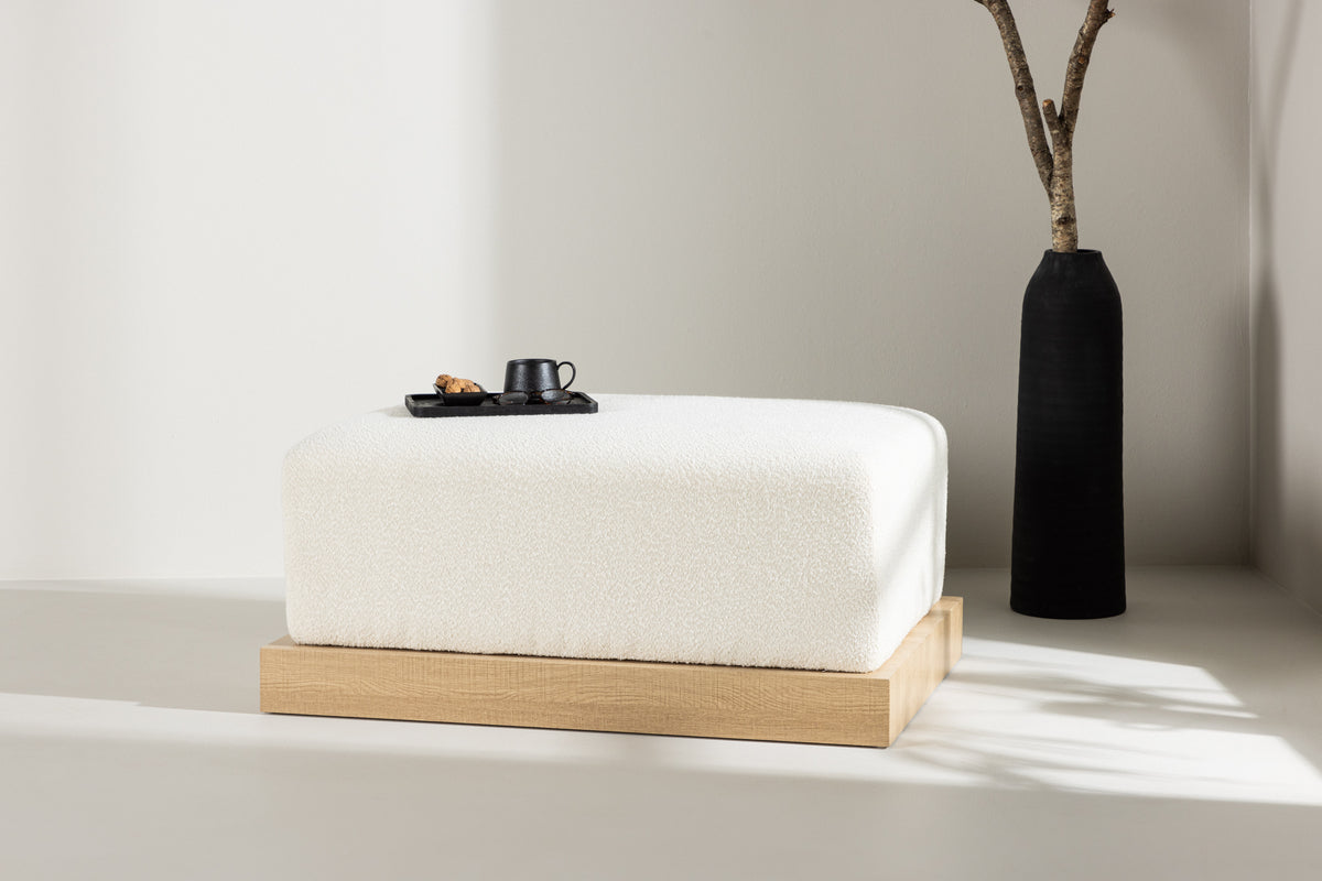 Venture Design Ivy Ottoman 70 x 45 x 100 Vit