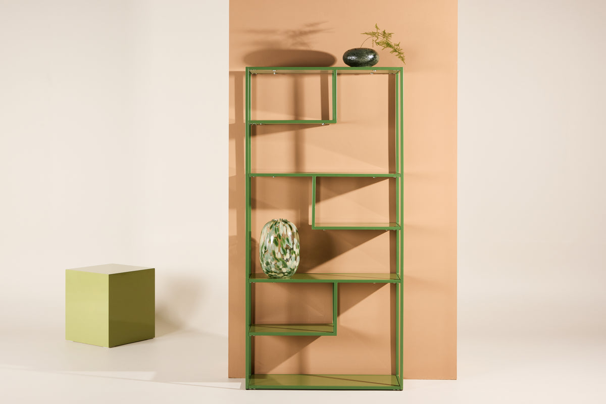 Venture Design Staal Hyllor 80 x 26 x 164 Grön