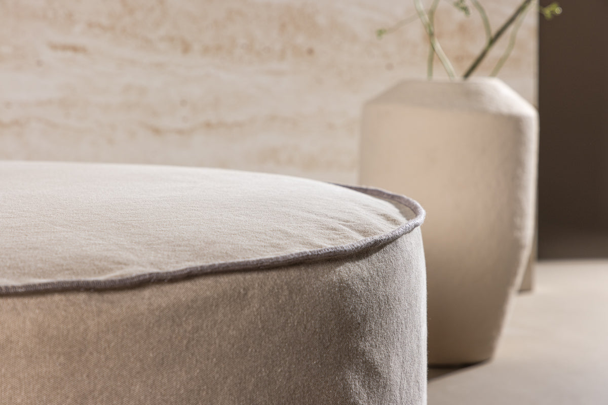Venture Design Vindö Ottoman ⌀101 ⌀101 Brun